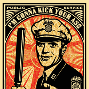 Rise Above Cop (Large Format) by Shepard Fairey