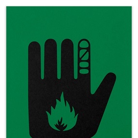 Ceasefire (Green) by Robert Del Naja