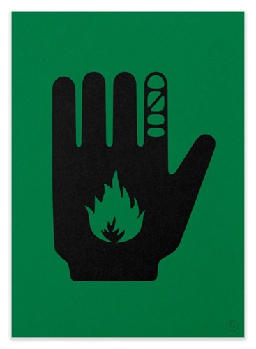 Ceasefire (Green) by Robert Del Naja