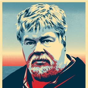 Paul Watson (Dark Blue) by Shepard Fairey