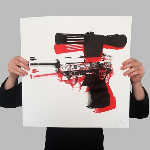 Warhol Meets Megatron (White) by Copyright