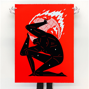 World On Fire (Large Format - Red) by Cleon Peterson