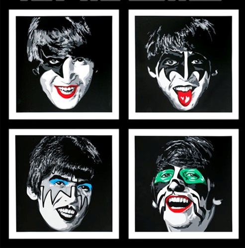 Kiss The Beatles  by Mr Brainwash