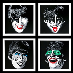 Kiss The Beatles by Mr Brainwash