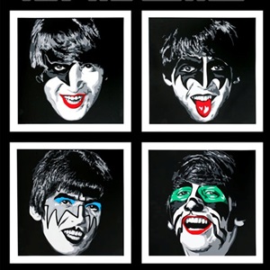 Kiss The Beatles by Mr Brainwash Editioned artwork | Art Collectorz