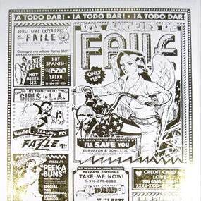 Los Angeles De Faile Gold by Faile