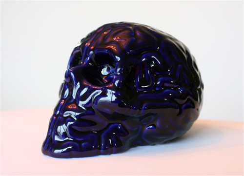 Skull Brain (Bleu De Four) by Emilio Garcia