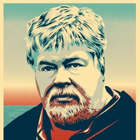 Paul Watson (Light Blue) by Shepard Fairey