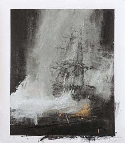 Seascape With Charcoal  by Jake Wood-Evans