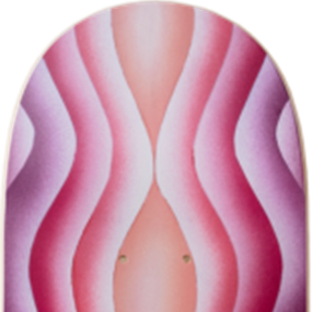Ripple Skateboard (Light) by Judy Chicago