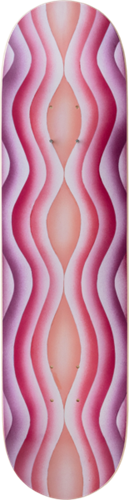 Ripple Skateboard (Light) by Judy Chicago