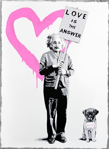 ♥=mc2 (Pink) by Mr Brainwash