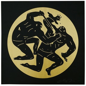 Destroying The Weak 2 (Gold) by Cleon Peterson