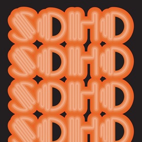 Soho (Orange) by Ben Eine