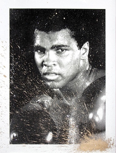 Magnificent Ali (Gold Diamond Dust) by Mr Brainwash