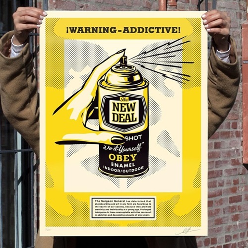 Warning Addictive  by Shepard Fairey