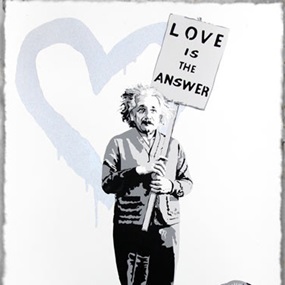 ♥=mc2 (Silver) by Mr Brainwash