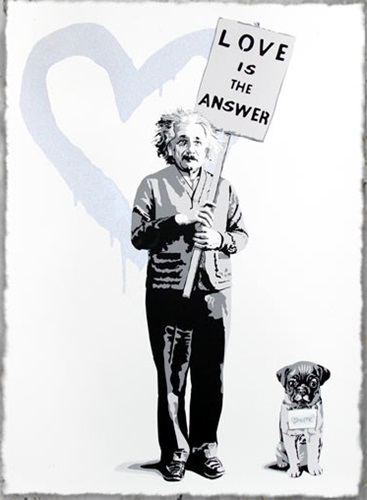 ♥=mc2 (Silver) by Mr Brainwash