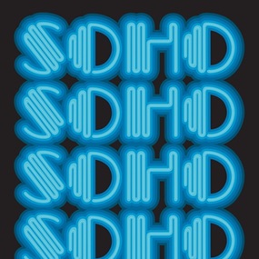 Soho (Blue) by Ben Eine