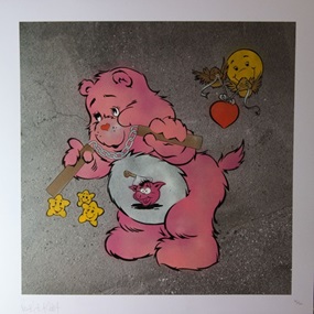 Scare Bear (Pink) by Ben Eine