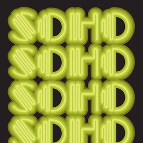 Soho (Acid Green) by Ben Eine