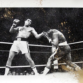 Grand Ali (Gold Diamond Dust) by Mr Brainwash