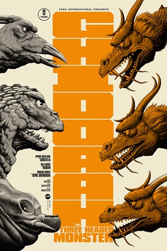 Ghidorah, The Three-Headed Monster  by Phantom City Creative