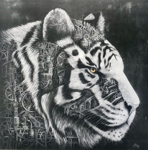 Eye Of The Tiger Mechanimal (Beige) by Ardif