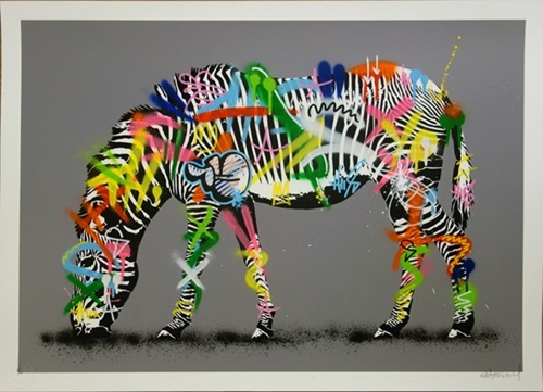 Zebra (Hand-Finished) by Martin Whatson