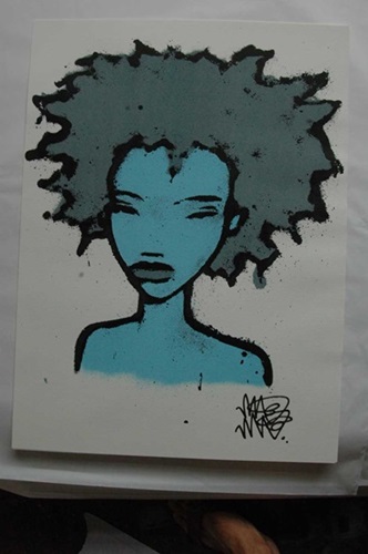 Portrait (Blue) by Mau Mau