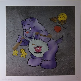 Scare Bear (Purple) by Ben Eine