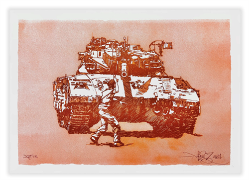 David And Goliath (Risograph) by Mode 2