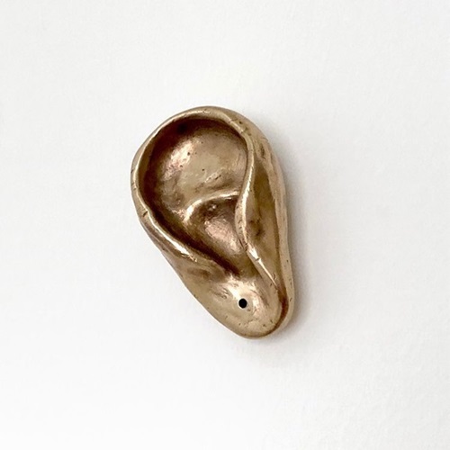 Right Ear Made From Bronze  by David Shrigley