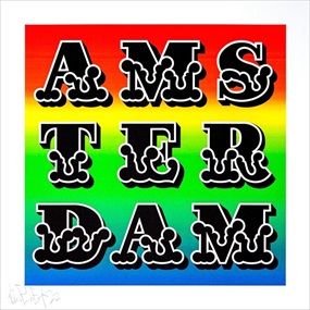 Amsterdam (2022) (Rainbow) by Ben Eine