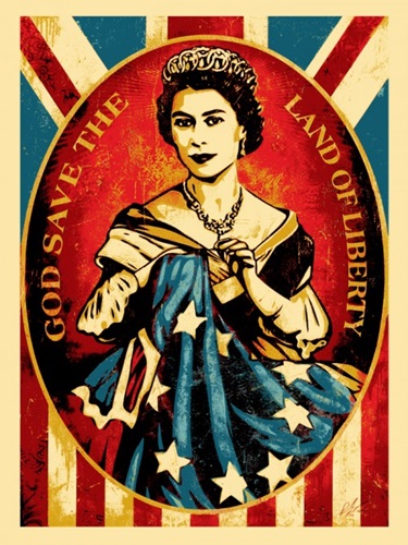 God Save The Queen  by Shepard Fairey