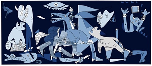 Guernica (Blue Large) by Pure Evil