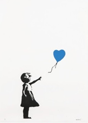 Girl With Balloon (Blue Artist Proof) by Banksy