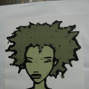 Portrait (Green) by Mau Mau