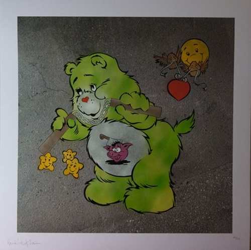 Scare Bear (Green) by Ben Eine