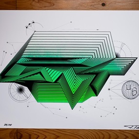 Parallaxium (Green) by Felipe Pantone