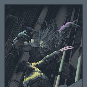 Wolverine vs Sabretooth (Foil) by John Guydo