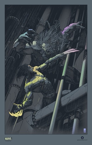 Wolverine vs Sabretooth (Foil) by John Guydo