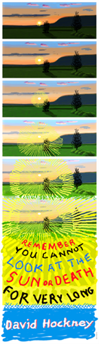 Remember That You Cannot Look At The Sun Or Death For Very Long (Timed Edition) by David Hockney
