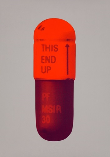 The Cure (Battleship Grey / Fizzy Orange / Berry) by Damien Hirst