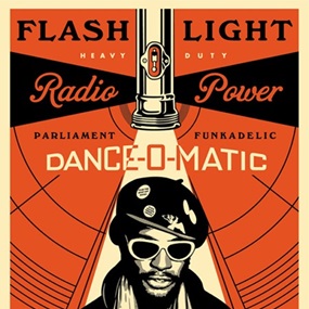 George Clinton Flash Light by Shepard Fairey