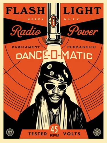 George Clinton Flash Light  by Shepard Fairey