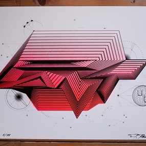 Parallaxium (Red) by Felipe Pantone