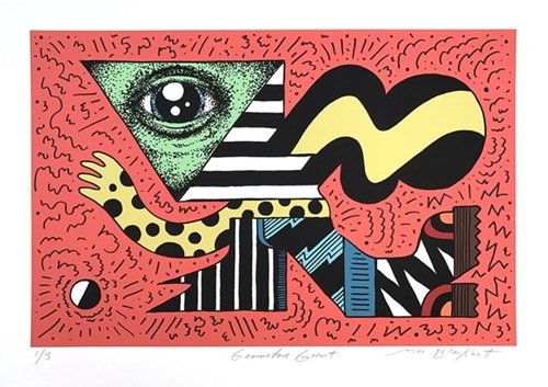 Geometric Giant (Hand-Embellished) by Mac Blackout