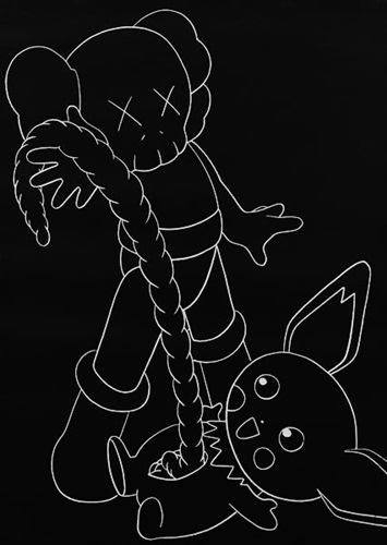 Companion vs Pikachu (First Edition) by Kaws