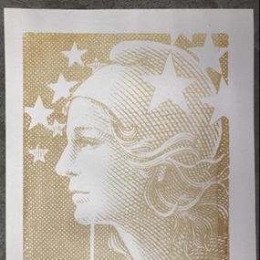 Marianne - French Stamp Gold Print (First Edition) by Pure Evil